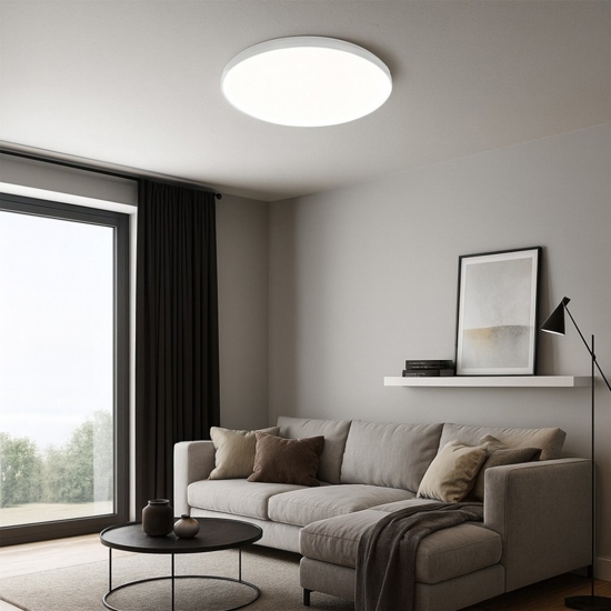Plafoniera krizia pg led 50w 4000k gea luce moderna bianca