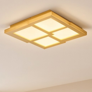 Pl passpartou gr ondaluce plafoniera led oro moderna