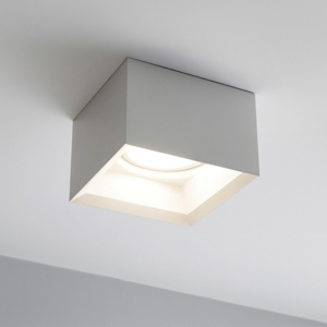 Plafoniera per cucina di gesso ceramico bianco moderna fp