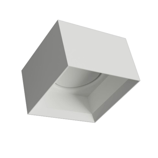 Plafoniera per cucina di gesso ceramico bianco moderna fp