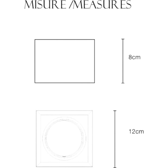 Plafoniera per cucina di gesso ceramico bianco moderna fp