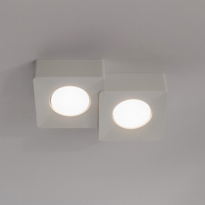 Plafoniera da soffitto per cucina bianca 2 luci