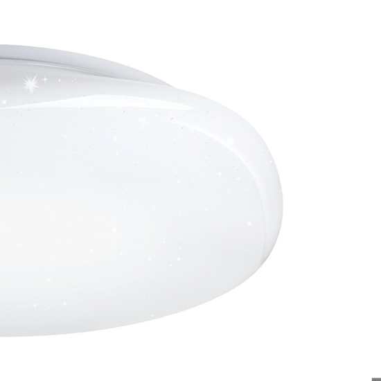 Sileras z eglo plafoniera moderna effetto cristallo led rgb cct 2700k a 6500k