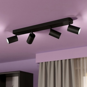 Telimbela z eglo plafoniera da cucina moderna 4 luci gu10 led rgb 2700k a 6500k