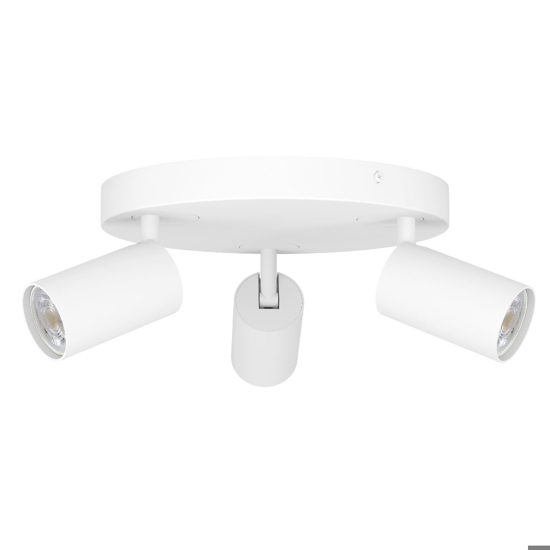 Telimbela z eglo plafoniera da cucina con 3 faretti orientabili gu10 led rgb 2700k a 6500k