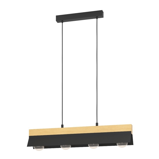 Tarrafo eglo lampadario cucina moderna con dettagli in legno