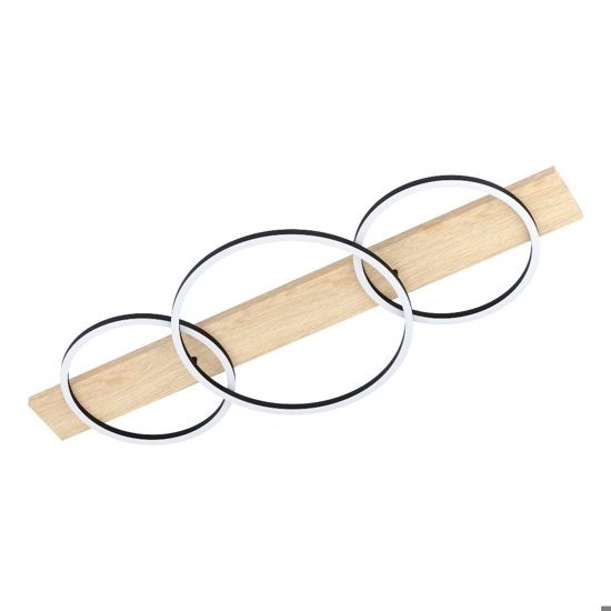 Boyal eglo plafoniera design moderno 3 luci led 3000k
