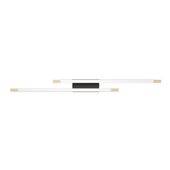 Camacho eglo plafoniera moderna in legno led 3000k dimmerabile
