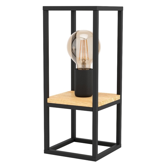 Libertad eglo lampada da tavolo nera design minimal
