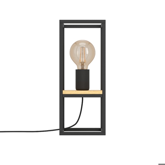 Libertad eglo lampada da tavolo nera design minimal