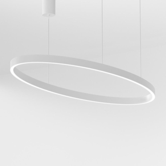 Criseidei gea luce lampadario moderno ovale bianco 100w