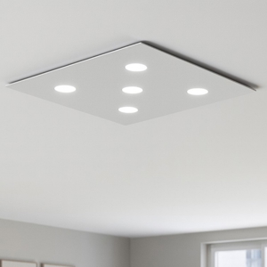 Plafoniera moderna per cucina grigio top light area
