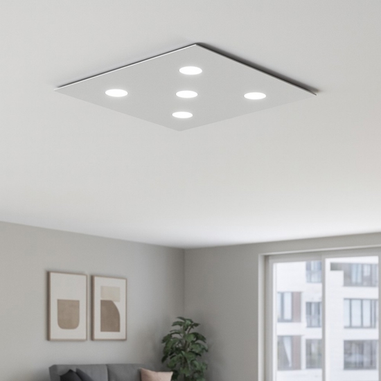 Plafoniera moderna per cucina grigio top light area