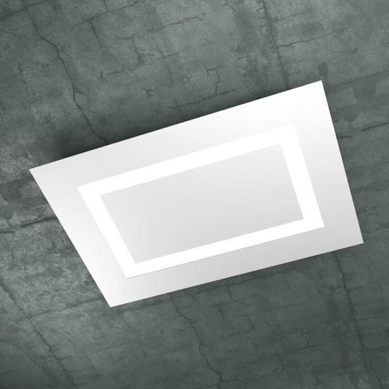 Top light carpet bianco plafoniera led 91w 70cm design moderna