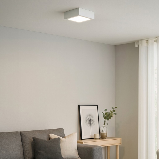 Plafone bianco linea light box sq led 7w 4000k