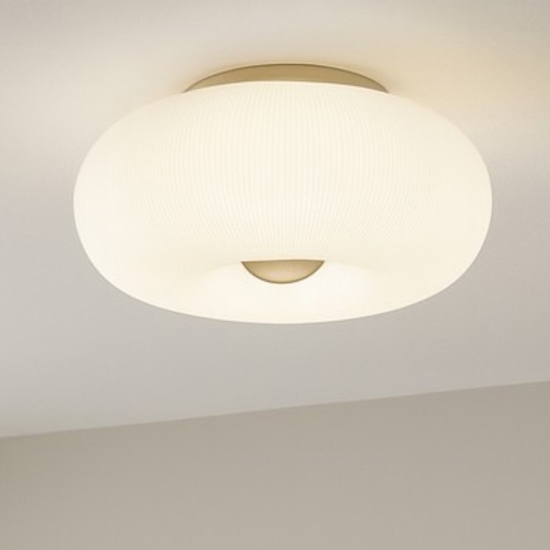 Arizona pl3 plafoniera vetro plissettato ottone ideal lux Arizona pl3 plafoniera vetro plissettato ottone ideal lux