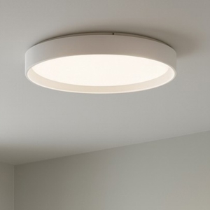 Ziggy pl d060 plafoniera per cucina tonda bianco 60cm 3000k ideal lux
