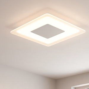 Linea light aruba s plafoniera led 19w 3000k quadrata cromo