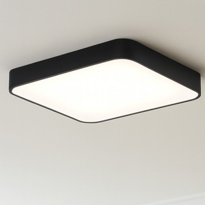 Inner-s plafoniera 60 nera quadrata 50w 3000k 4000k dimmerabile vivida