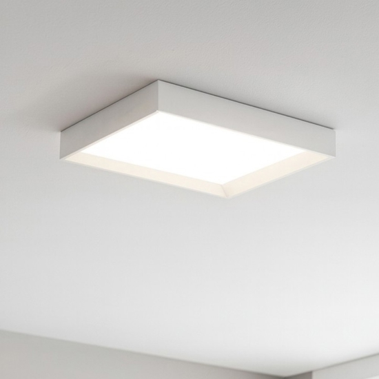 Linea light tara plafoniera led 3000k rettangolare bianca