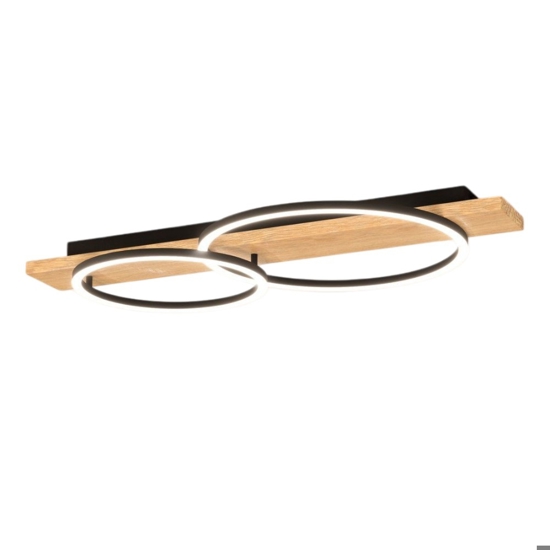 Boyal eglo plafoniera moderna in legno led 3000k