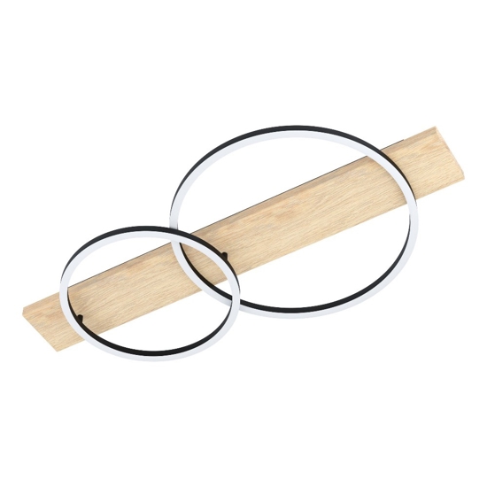 Boyal eglo plafoniera moderna in legno led 3000k