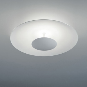 Plafoniera led 3000k linea light horizon bianca tonda