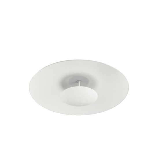 Plafoniera led 3000k linea light horizon bianca tonda