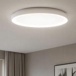 Plafoniera rotonda 38cm bianca led 3000k dimmerabile moderna