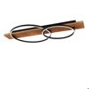 Boyal eglo plafoniera di legno moderna nero marrone led 24w 3000k