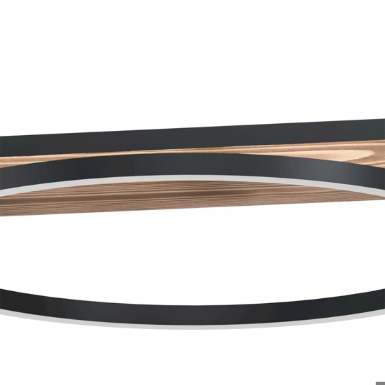 Boyal eglo lampadario per cucina in legno effetto anticato led 3000k