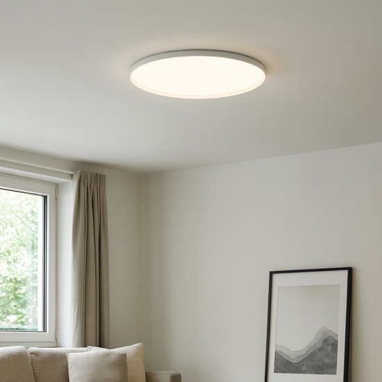 Gea luce acelia plafoniera moderna led 76w da 3000k a 4000k per salotto
