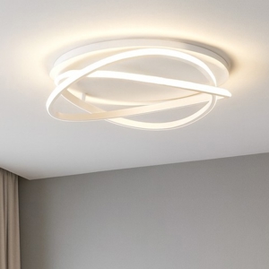 Gea luce atia plafoniera moderna led 50w 3000k rotonda bianca