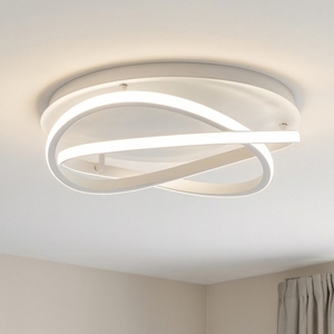 Gea luce atia plafoniera moderna led 40w 3000k bianca per salotto
