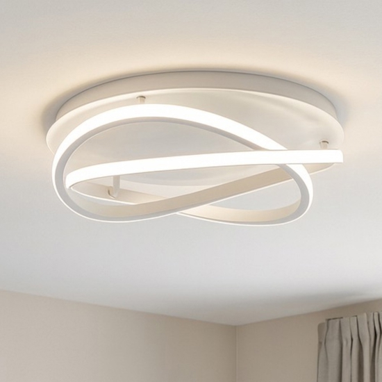 Gea luce atia plafoniera moderna led 40w 3000k bianca per salotto