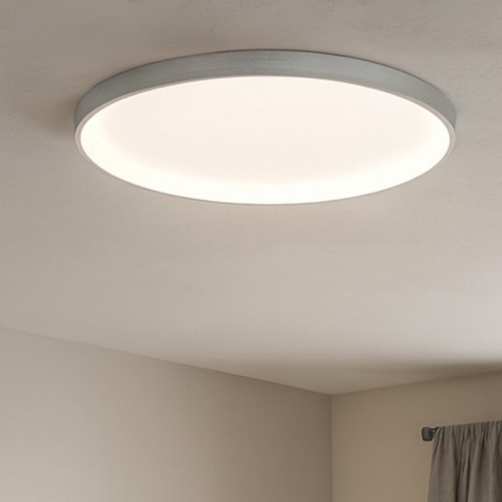 Krizia pg led 50w 3000k plafoniera rotonda bianca gea luce