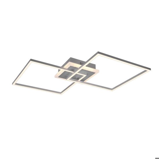 Plafoniera moderna grigia led 3000k rgb per salotto fp