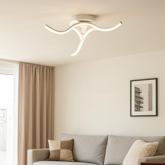 Gea luce tessa plafoniera moderna led 23w 4000k ultramoderna