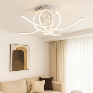 Gea luce plafoniera moderna tosca led 60w 4000k bianca