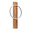 Boyal eglo applique in legno da parete stile nordico led 12w 3000k
