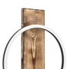 Boyal eglo applique in legno da parete stile nordico led 12w 3000k