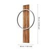 Boyal eglo applique in legno da parete stile nordico led 12w 3000k