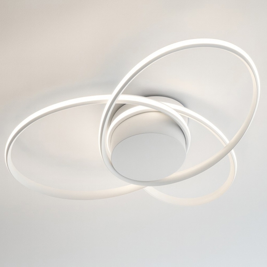 Plafoniera design moderna led 47w 3000k dimmerabile vivida clover