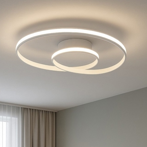 Vivida circuit plafoniera led 3000k 4000k dimmerabile design moderno bianca