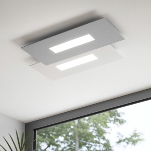 Wally toplight plafoniera led bianco grigio