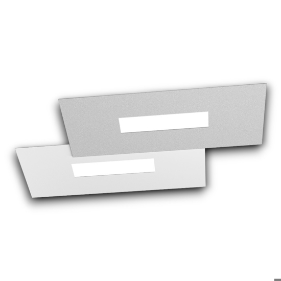 Wally toplight plafoniera led bianco grigio