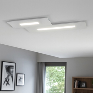 Plafoniera led bianca wally toplight design moderno