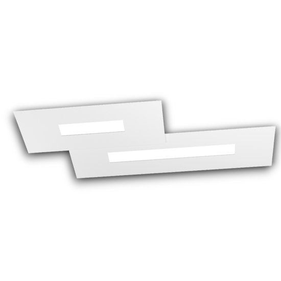 Plafoniera led bianca wally toplight design moderno