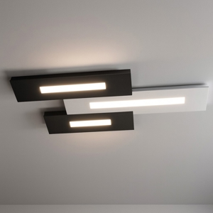 Wally top light plafoniera led bianco nero design