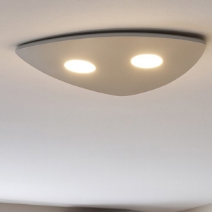Plafoniera da soffitto moderna grigio toplight shape